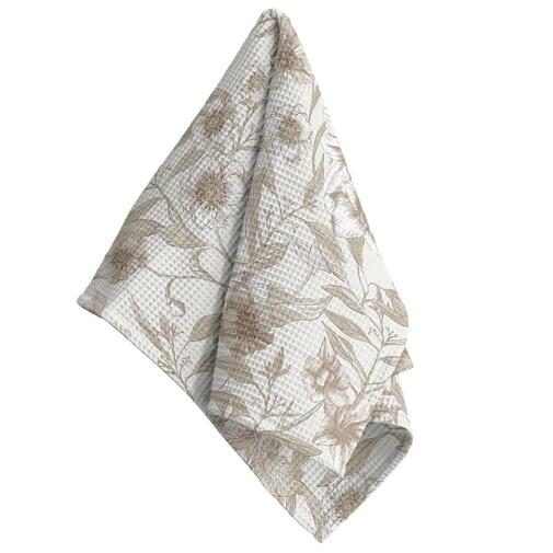 Полотенце д/Кухни 45*60 вафельные Vse DOMA  Флора 60050-2 