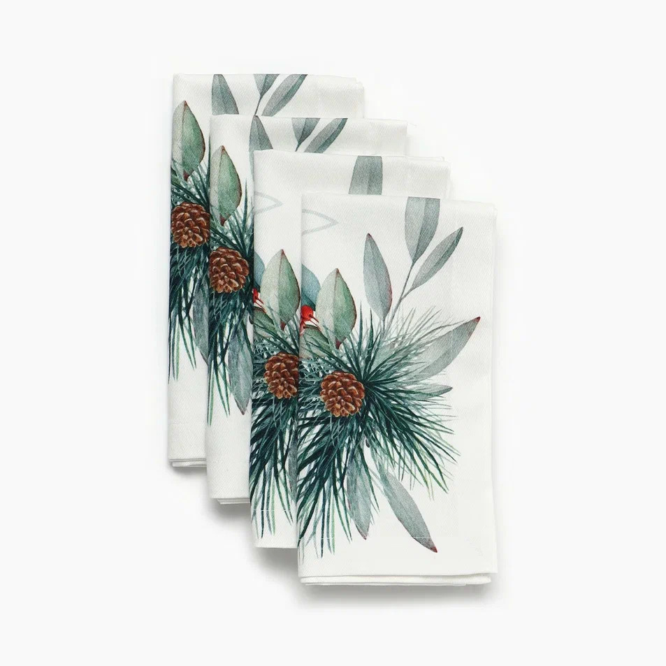 НГ Набор салфеток 40*40 4 шт. Саржа 100% хлопок Этель New Years treat