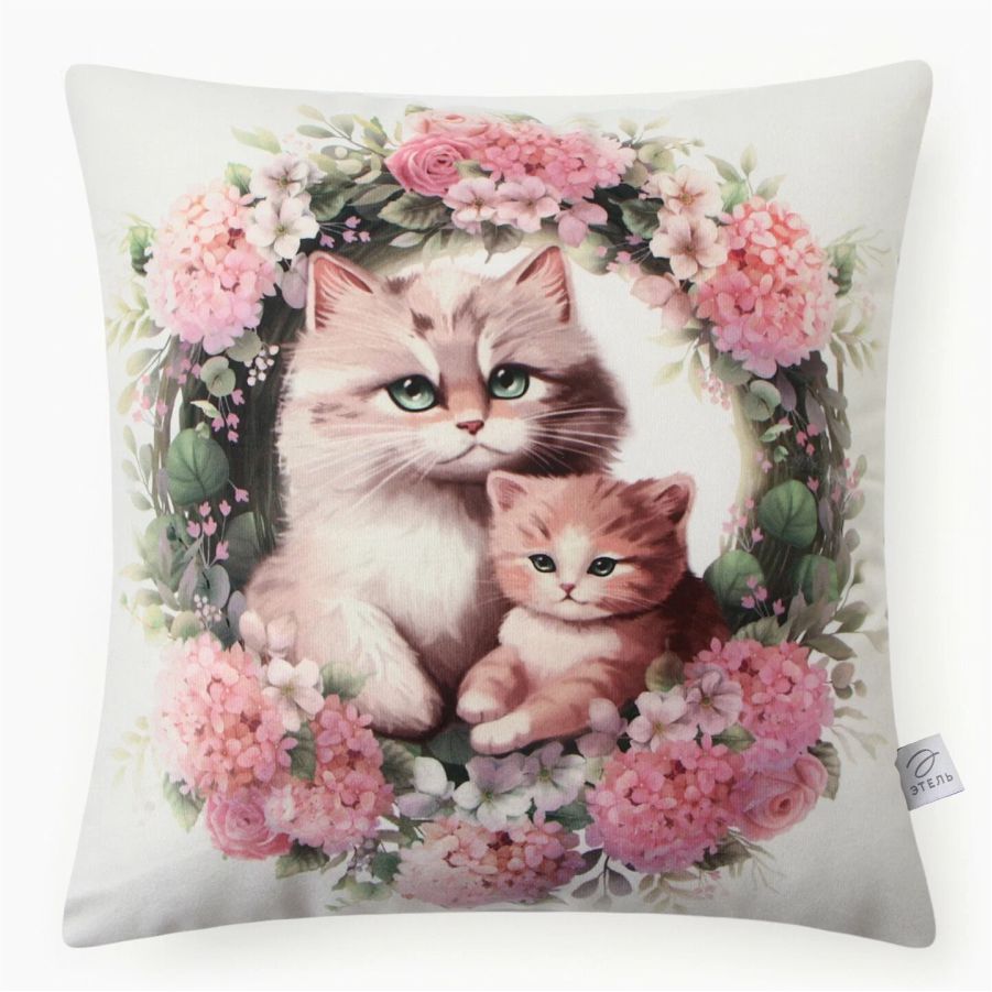 Подушка декоративная Этель Мамино тепло велюр 40*40