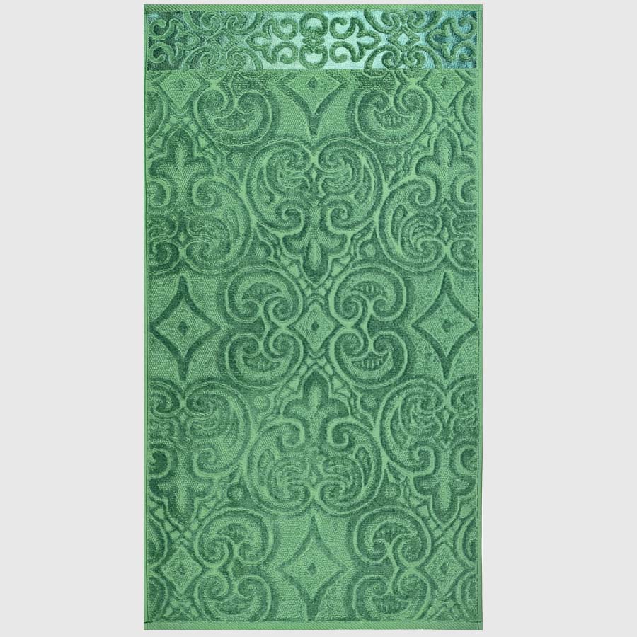 Полотенце махровое хлопок жаккард "Султан" цвет Малахит