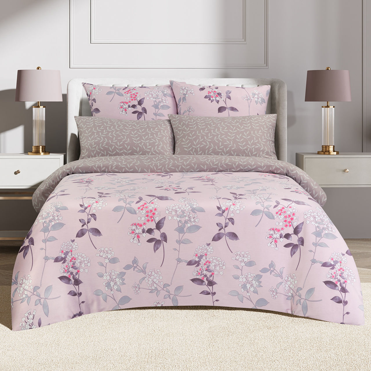 Комплект постельного белья сатин Адрия