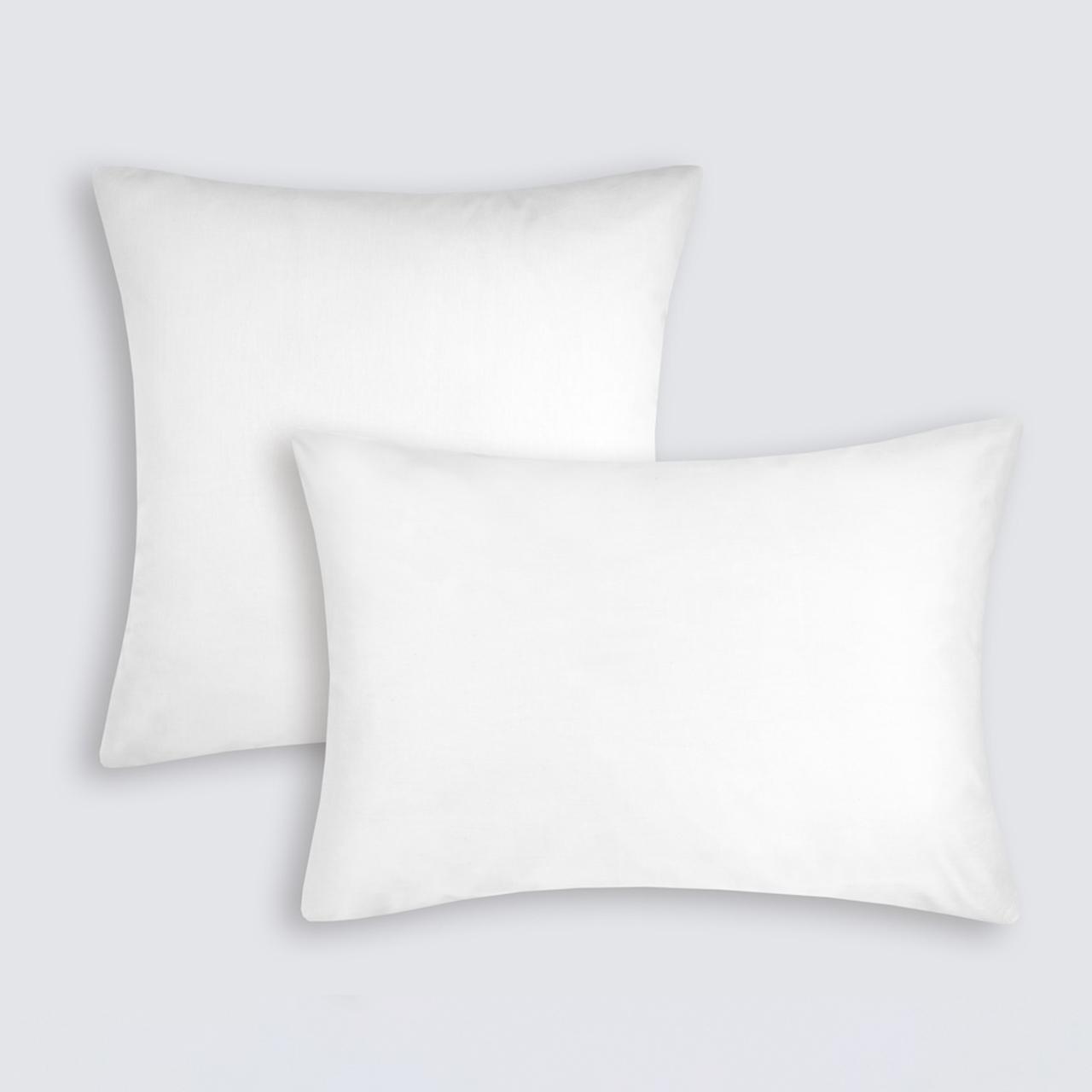 Комплект наволочек САТИН 100% хлопок Ecotex, белый