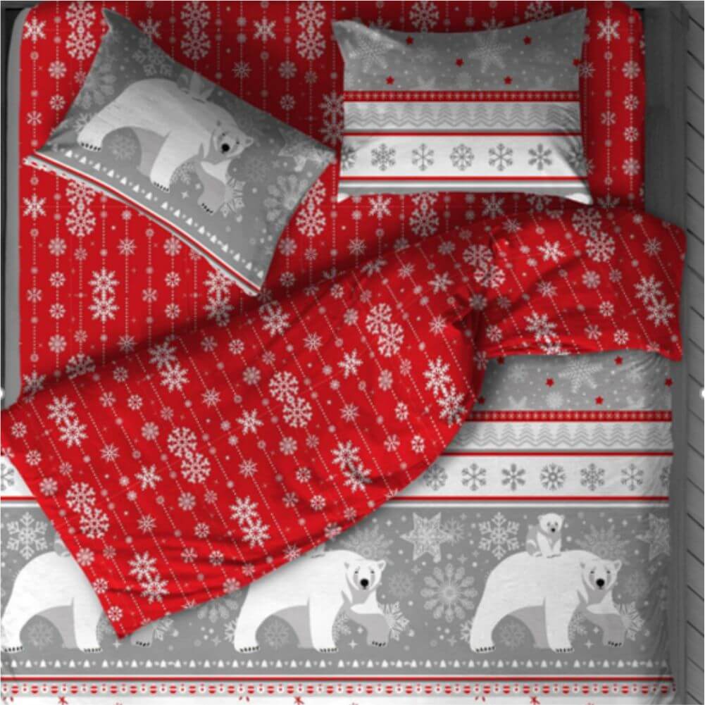 Комплект постельного белья ART for Home полисатин "Polar Bear", наволочки 50х70