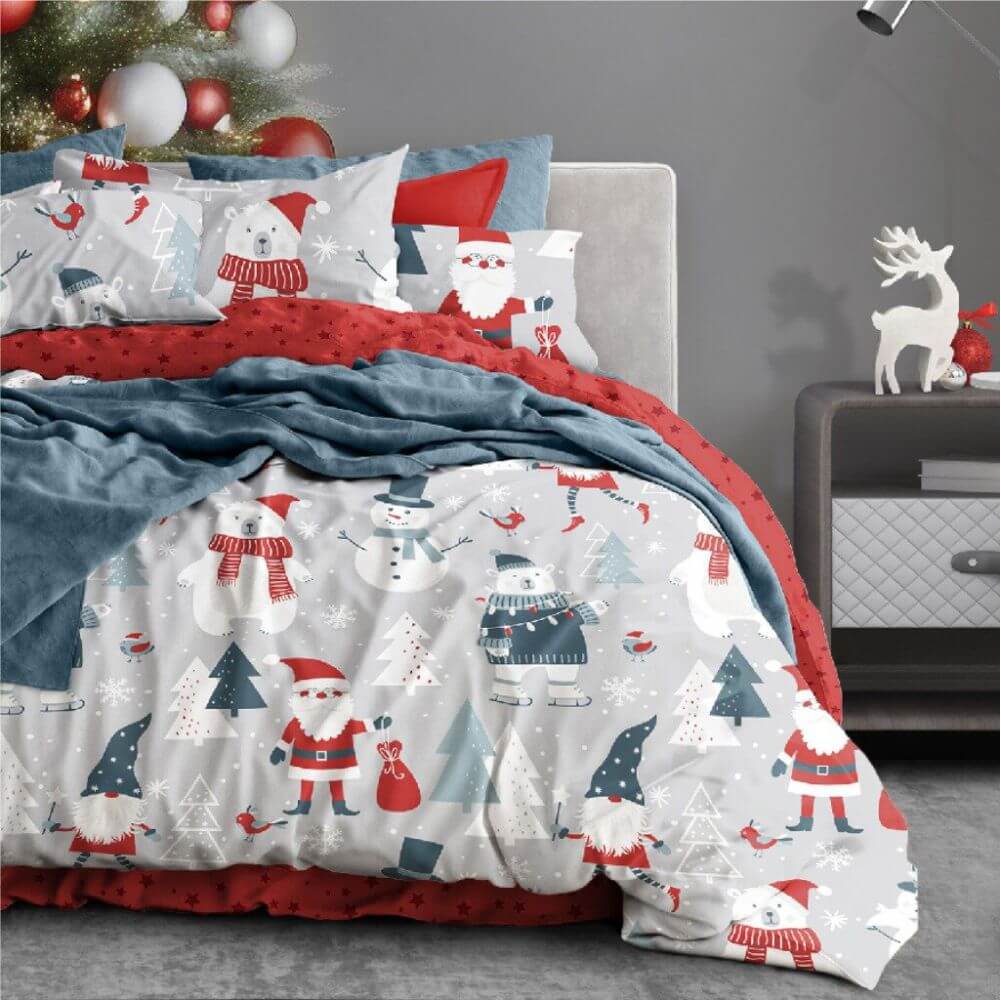 Комплект постельного белья ART for Home полисатин "New Year", наволочки 50х70