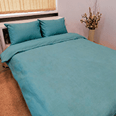 Комплект пододеяльник и наволочки 50x70 из поплина 100% хлопок, бирюзовый