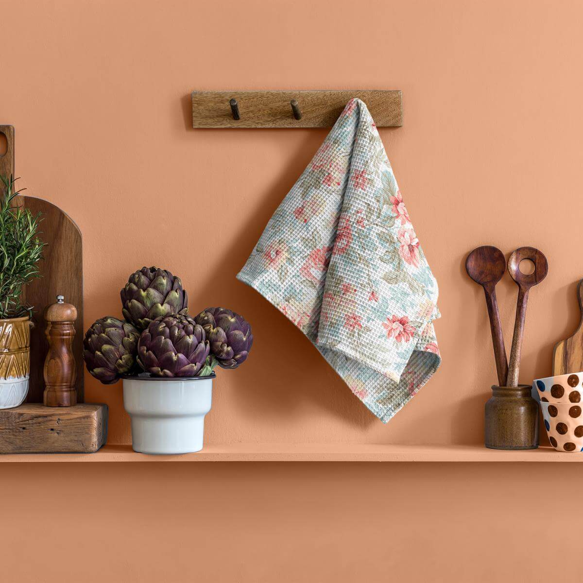 Полотенце д/Кухни 45*60 вафельные Vse DOMA  Виктория 60259-1