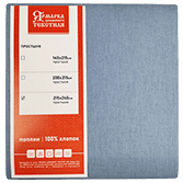 Простыня ПОПЛИН 100% хлопок Ярмарка сине-голубой