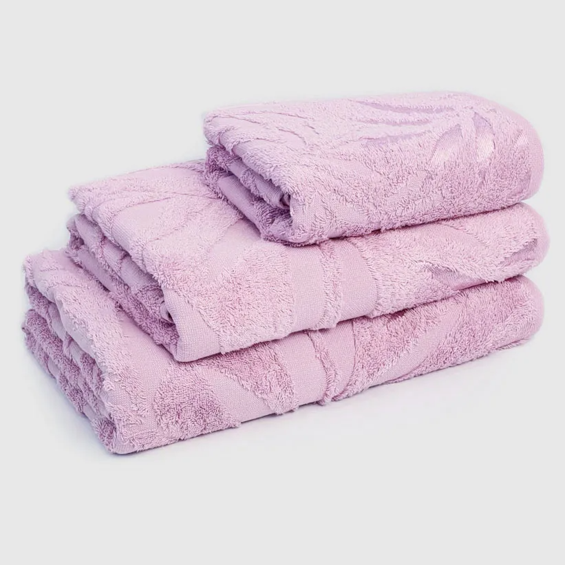 Полотенце махровое бамбук Бамбуковый сад цвет Сухая роза