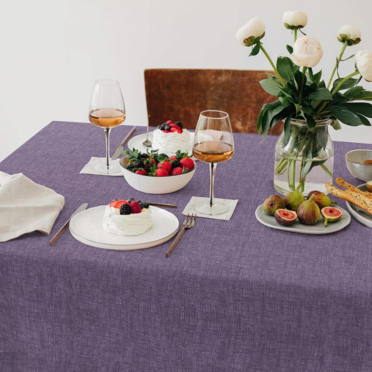 Скатерть рогожка 145х145 Vse DOMA Лаванда  60008--17