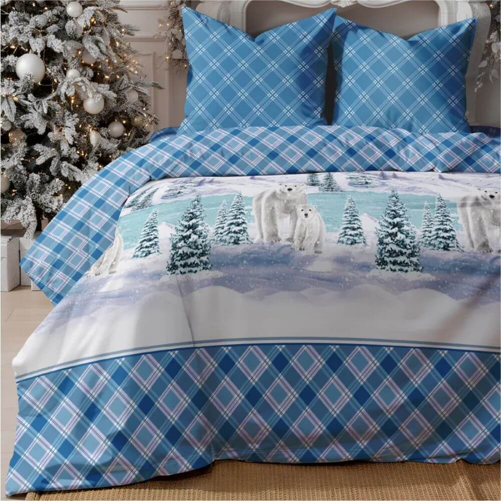 Комплект постельного белья "Белый север" ПОПЛИН 100% хлопок