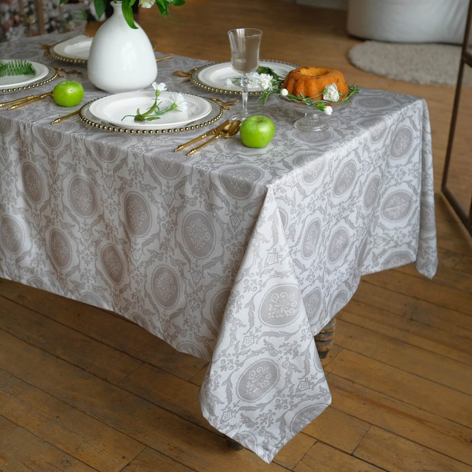 Скатерть 146x180 Саржа хлопок 100% Этель с пропиткой Classicism