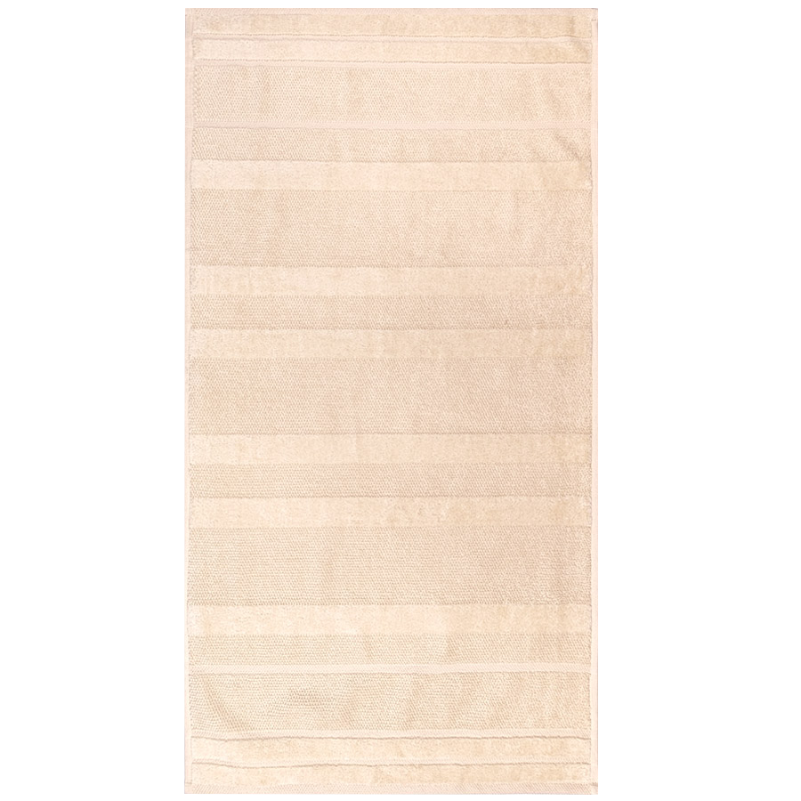 Полотенце махровое хлопок жаккард "Софт" песочный