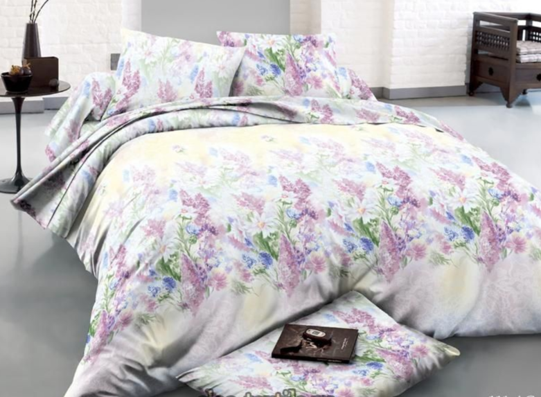 Комплект постельного белья полисатин, наволочки 70x70 (111-АС)